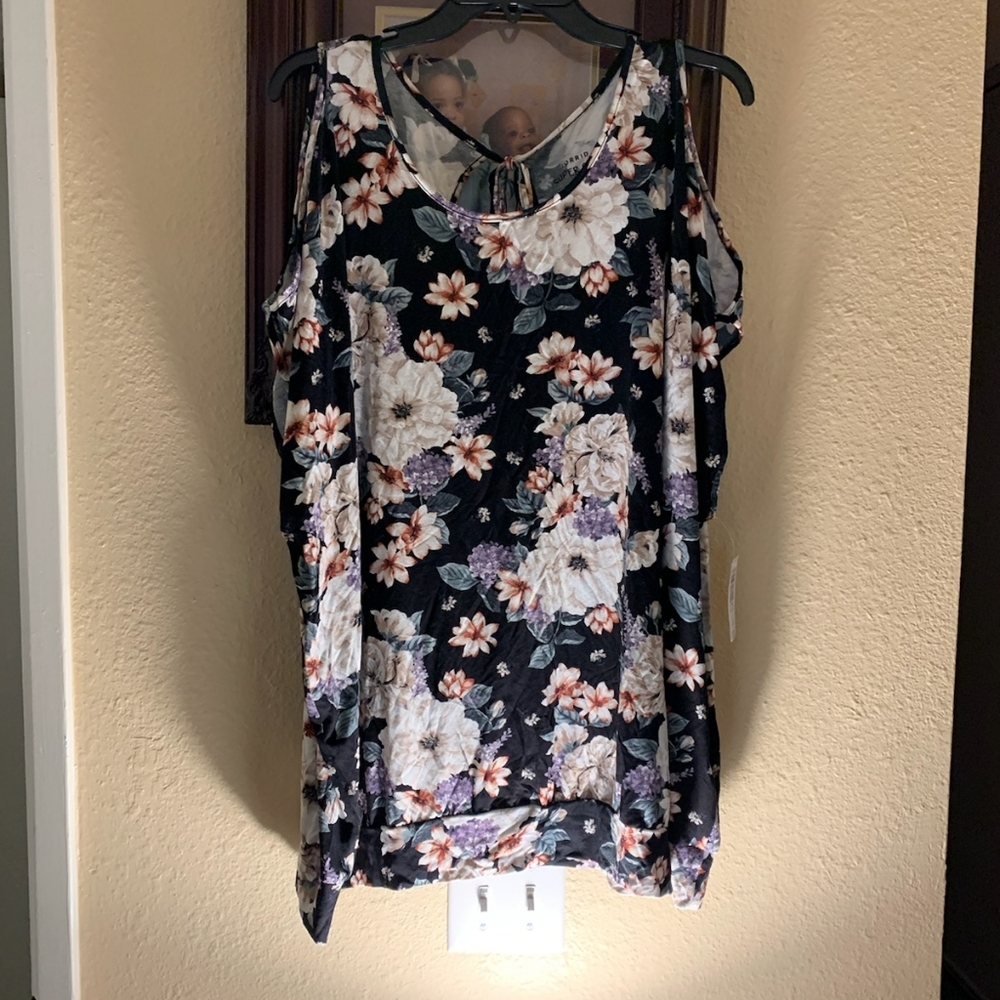 Cold shoulder blouse